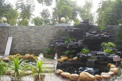 假山的季节：四季变换， 景色各异